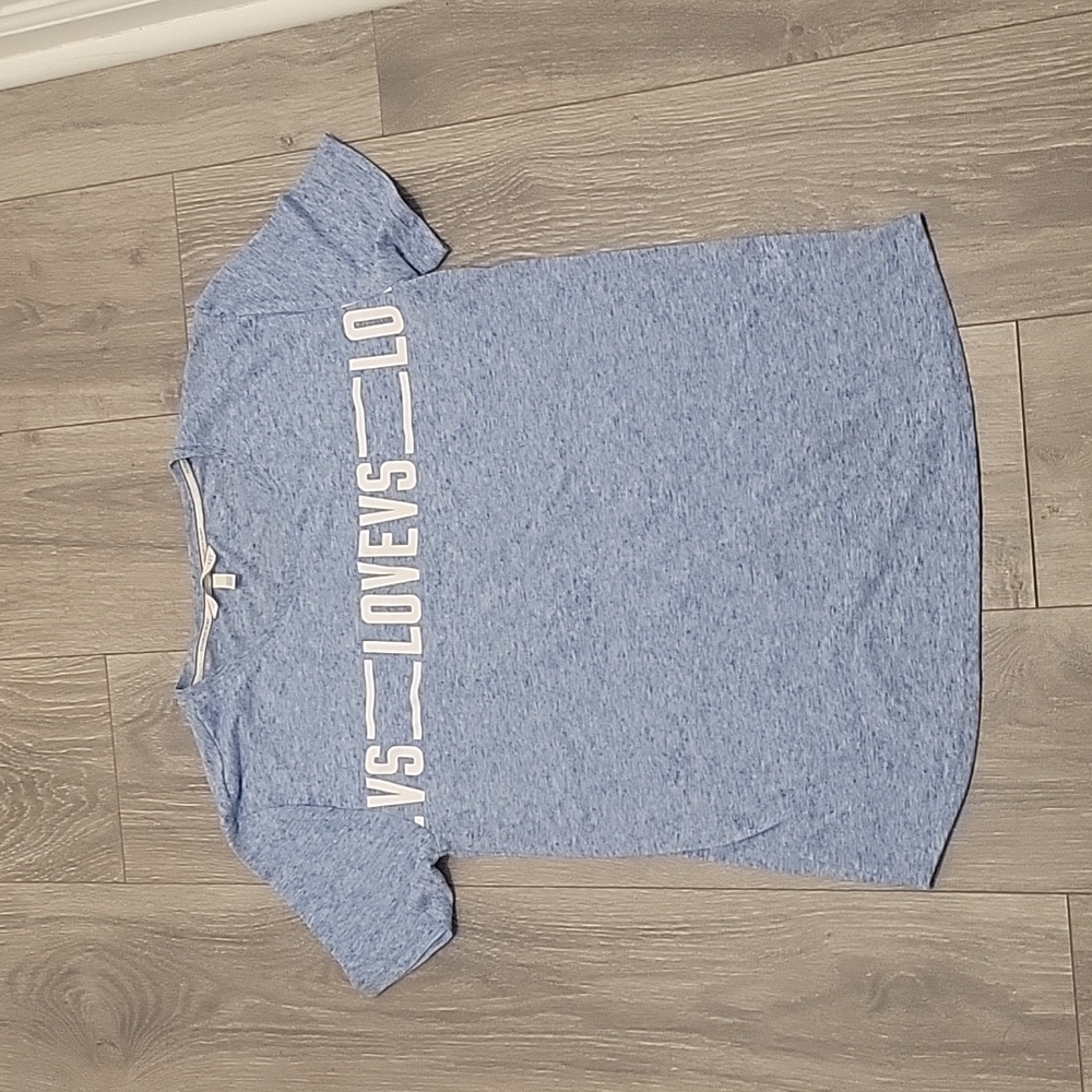 VICTORIA SECRET LOVE Blue T-Shirt Size M